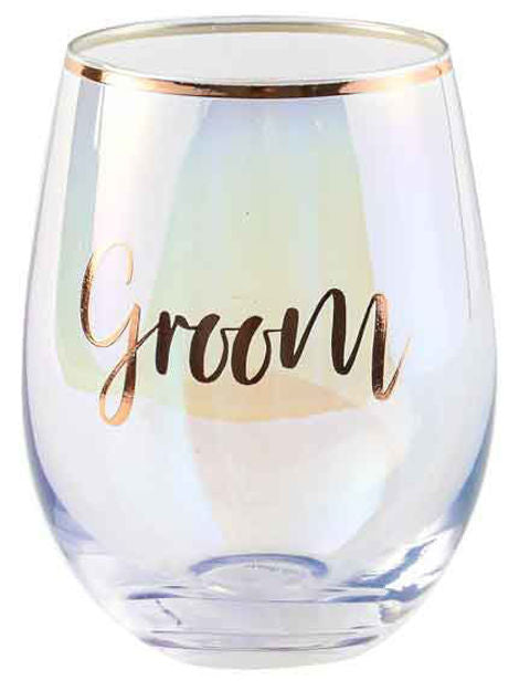 GROOM STEMLESS WINE GLASS