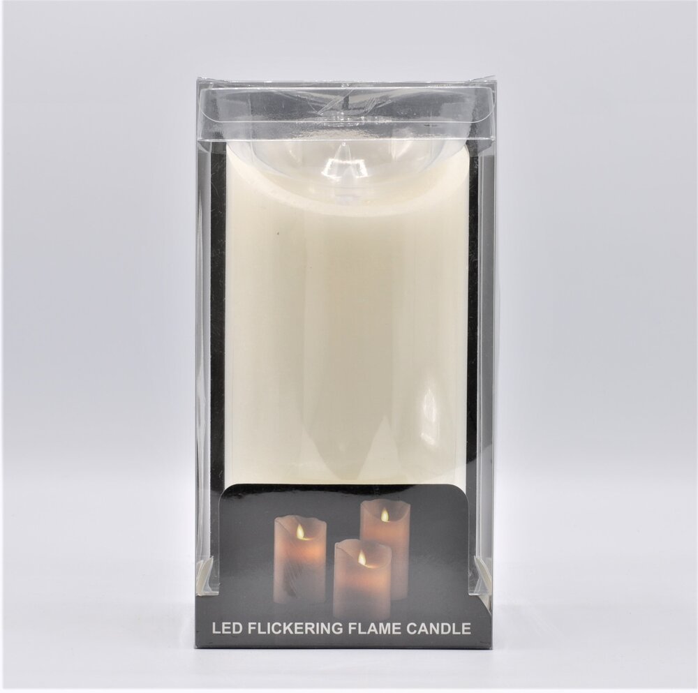 FLICKERING LED CANDLE 20CM
