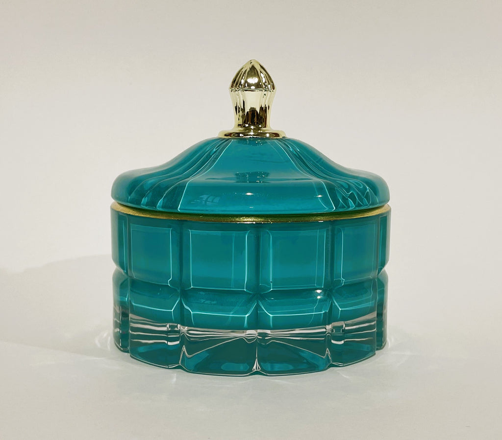 LE LUXE TRINKET  BOX/TEAL