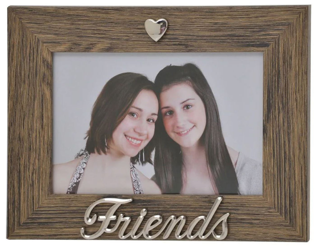 Silver Heart Friends Frame 6X4