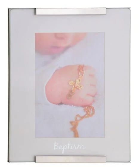 Baptism Silver Frame 4X6