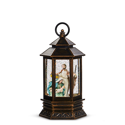 (Pre Order) 10" HOLY FAMILY LIGHTED WATER LANTERN
