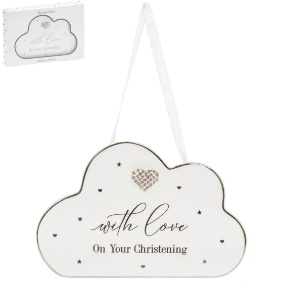 Mad Dots Christening Cloud Plaque