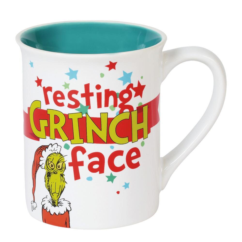 (Pre Order) D56 Grinch - 11.4cm/4.5" Resting Grinch Face Mug