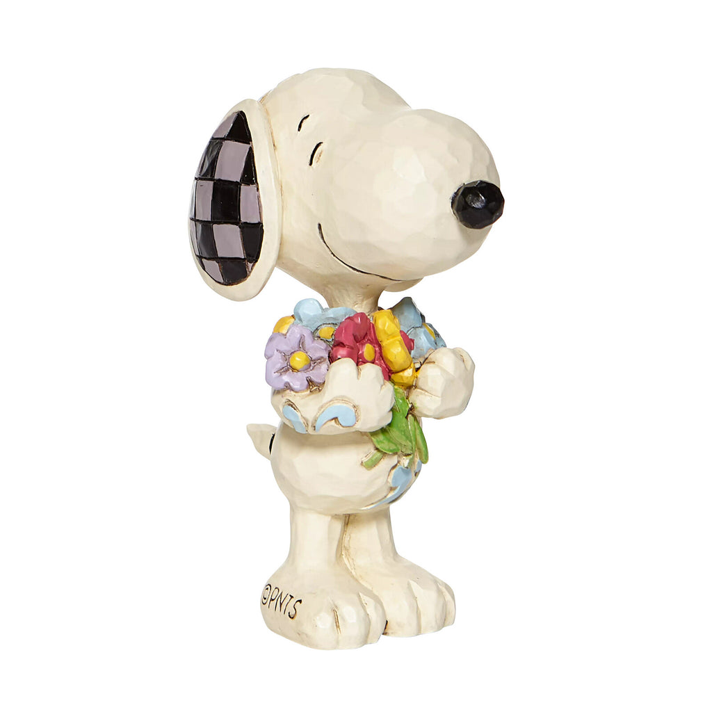 Peanuts by Jim Shore - 7.6cm/3" Snoopy with Flowers
