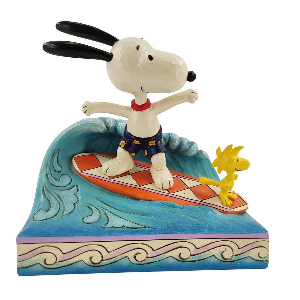 Peanuts by Jim Shore - 14cm/5.5" Snoopy & Woodstock Surfing