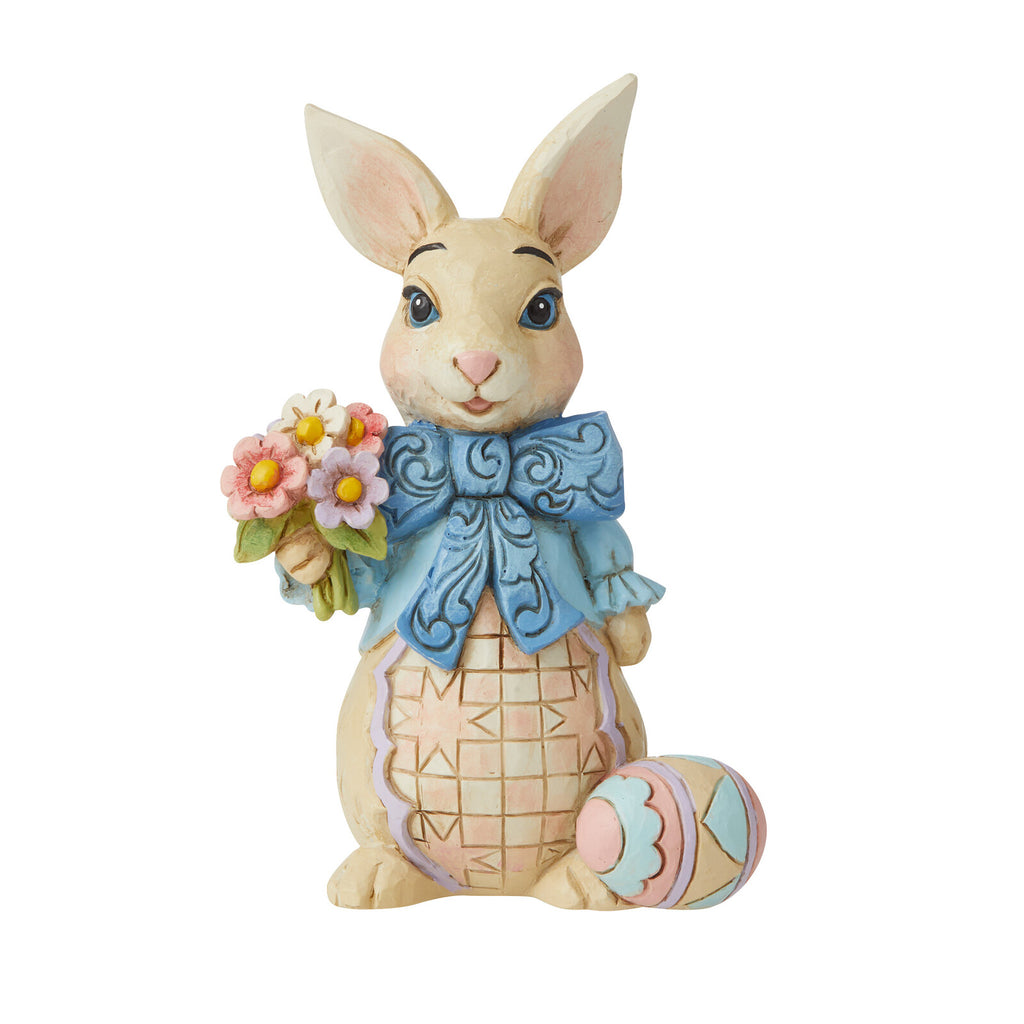 Heartwood Creek - 10.5cm/4.13" Mini Easter Bunny With Big Bow