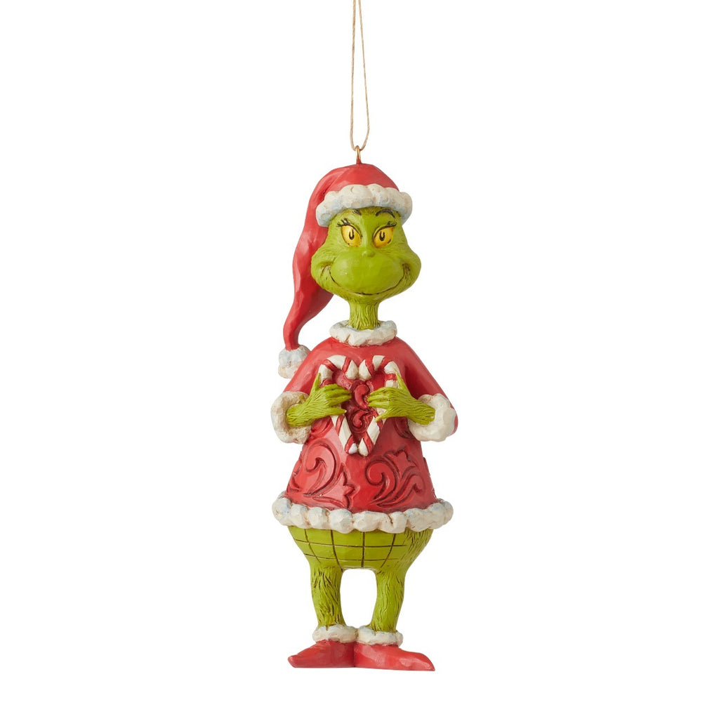 (Pre Order)   Grinch by Jim Shore - 13.5cm/5.3" Grinch Holding Candy Cane HO