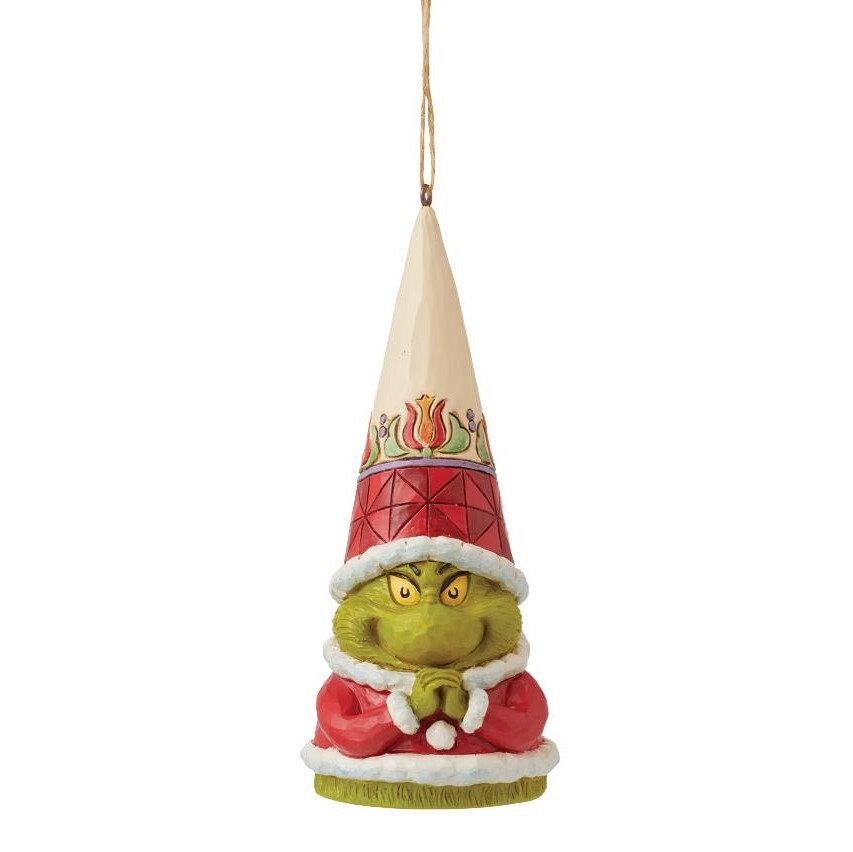 Grinch by Jim Shore - 12.5cm/5" Grinch Gnome Hands Clenched Hanging Ornament