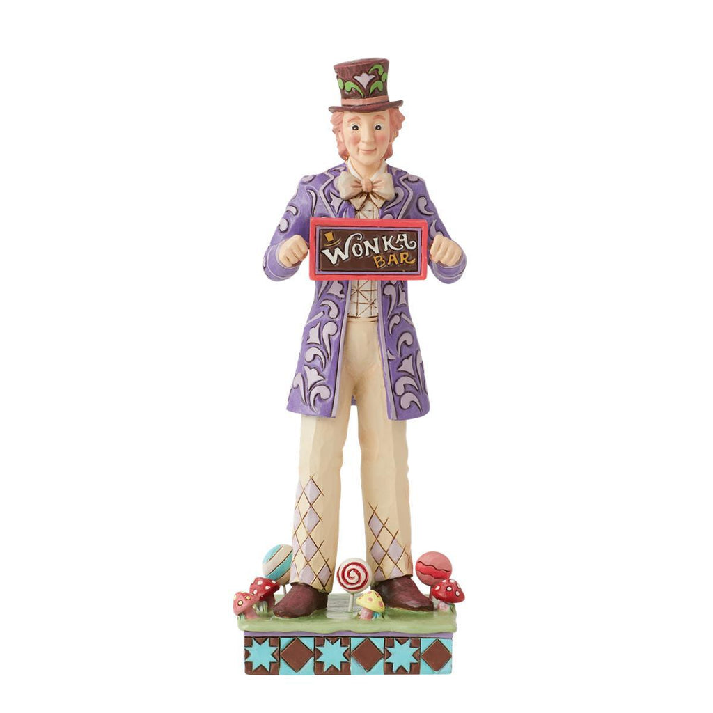 Willy Wonka by Jim Shore - 18cm/7" Willy Wonka With Rotating Chocolate