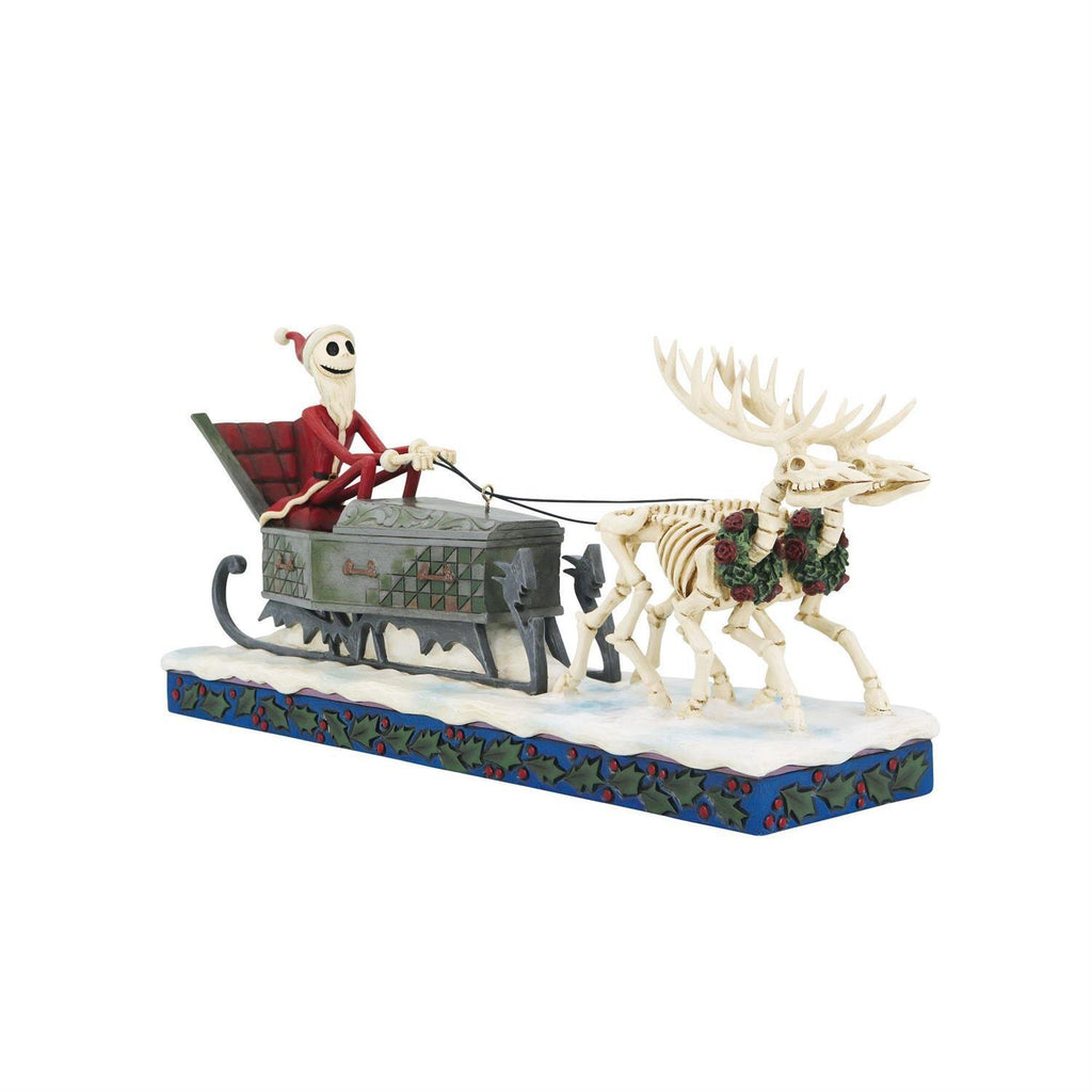 (Pre Order) Disney Traditions - 16.5cm/6.5" Jack In Sleigh Coffin, 30th Anniversary