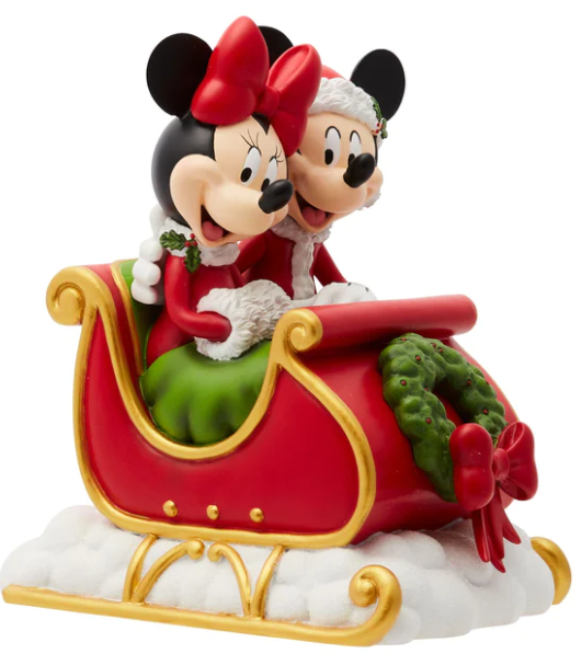 (Pre Order) Holiday Mickey and Minnie Figurine by Disney Showcase
