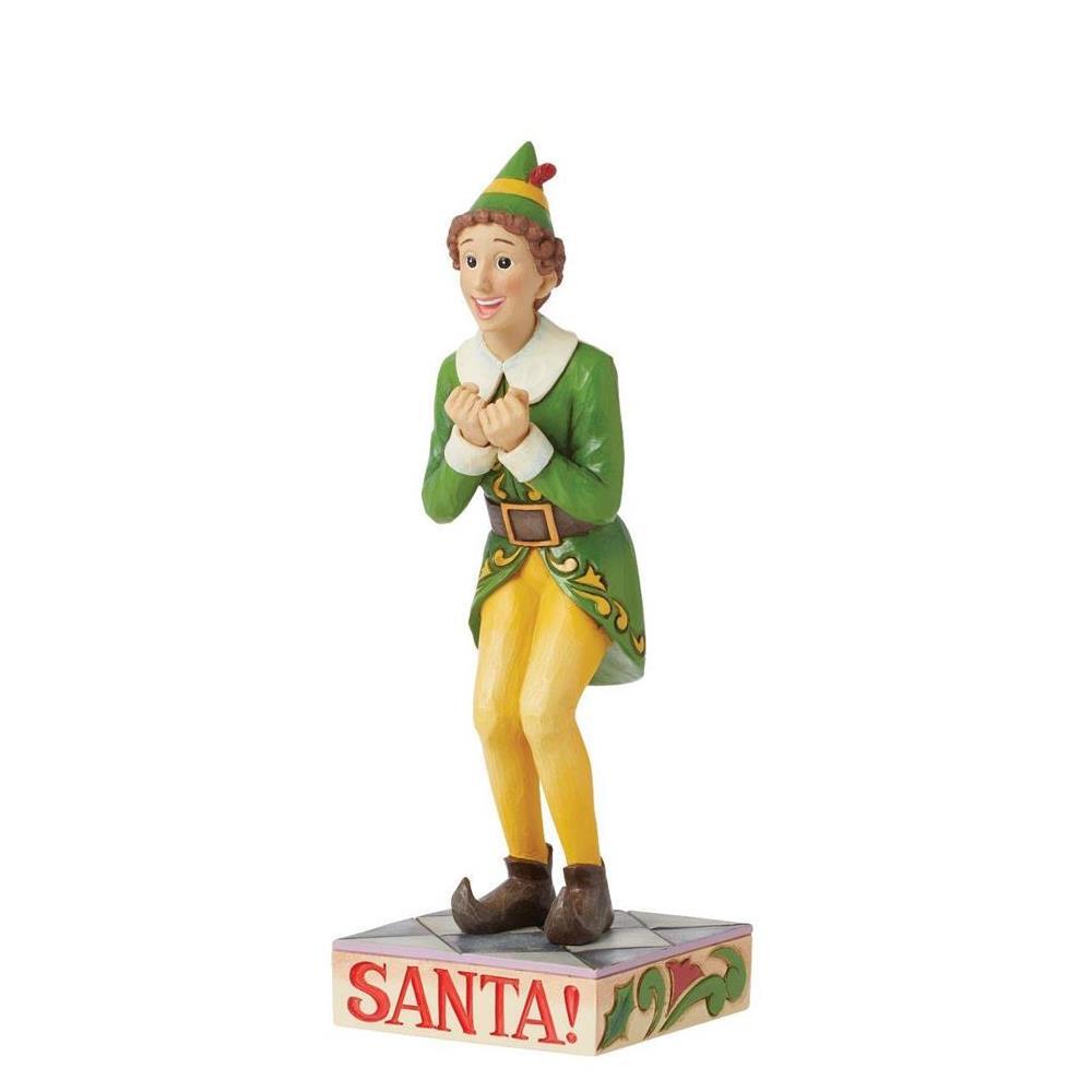 (Pre Order) Elf by Jim Shore - 22cm/8.7" Buddy Elf Excited Post