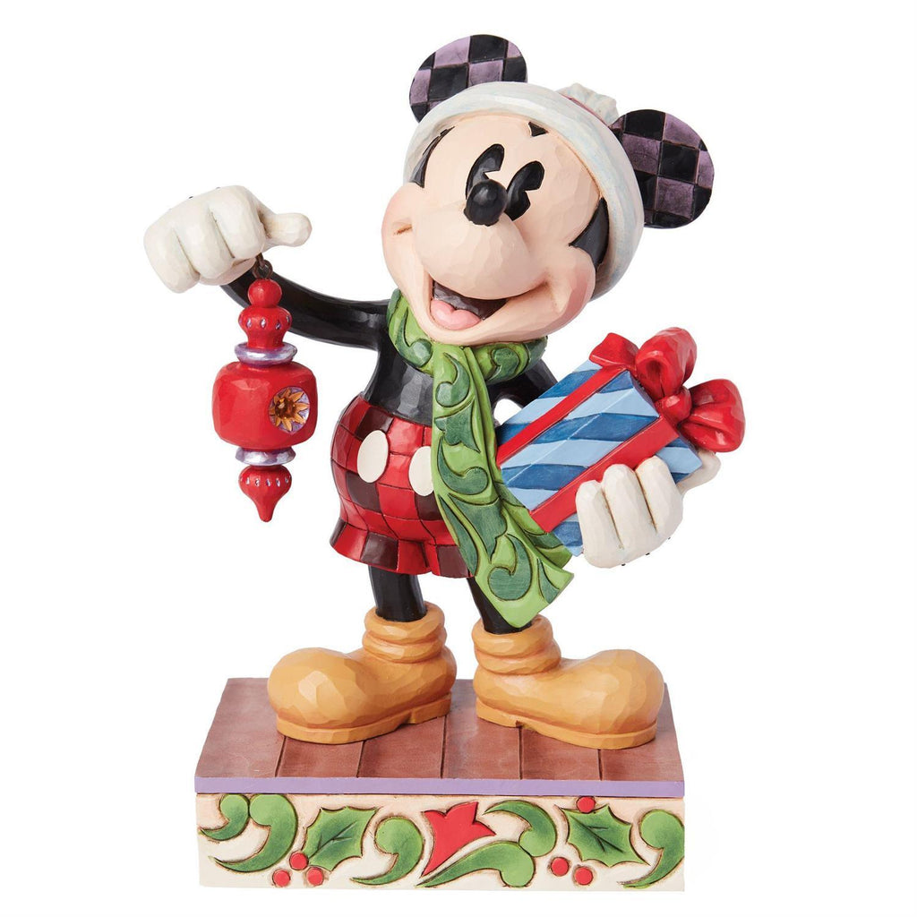(Pre Order) Disney Traditions - 20cm/7.75" Santa Mickey With Present