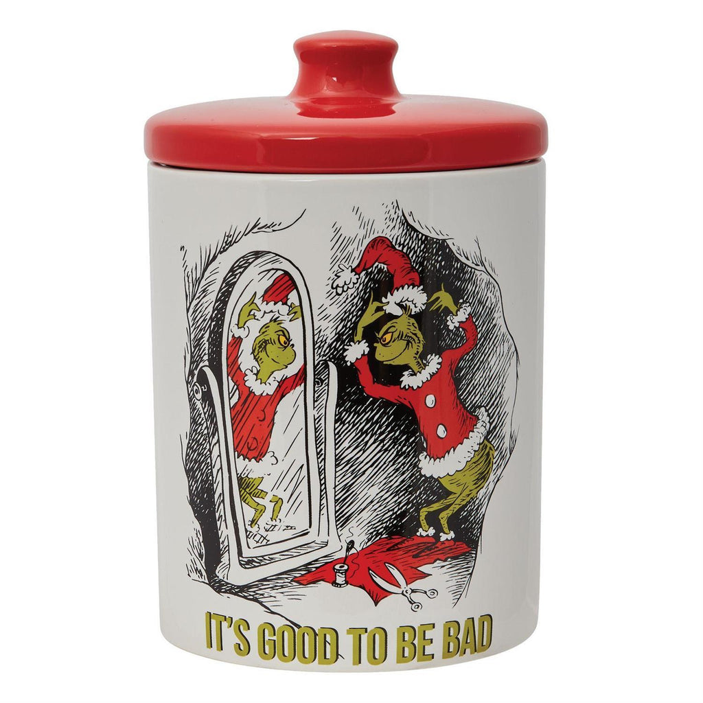 (Pre Order)   D56 Grinch - 18.5cm/7.25" Classic Santa Grinch Canister