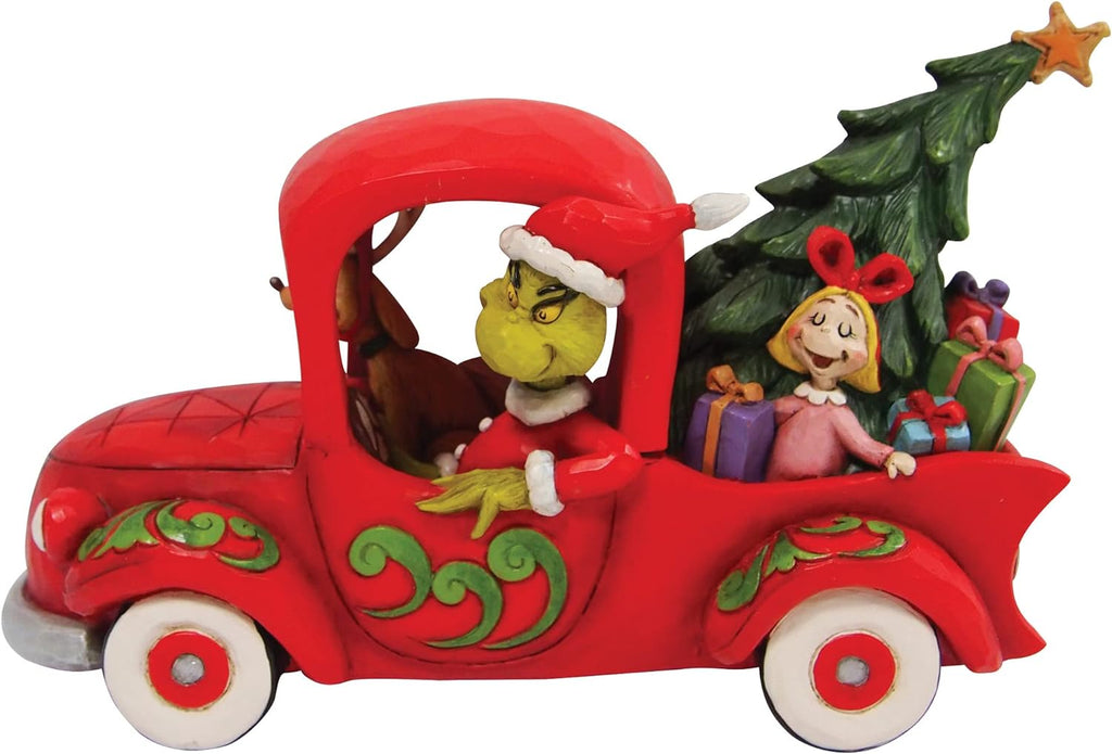 Grinch in Red Truck Figurine - The by Jim Shore Height 15 cm