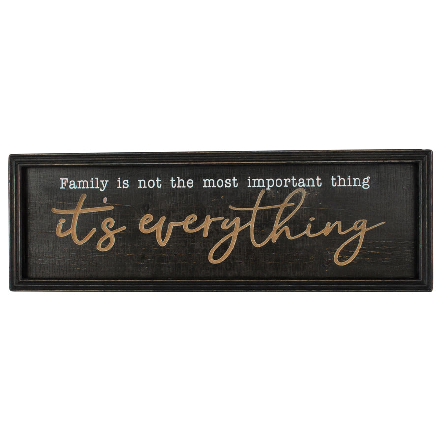 ‘FAMILY IS EVERYTHING’ WOODEN WALL ART