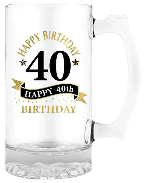 40TH BIRTHDAY BEER STEIN