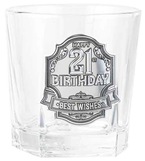 21 BADGE WHISKY GLASS