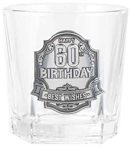 60 BADGE WHISKY GLASS