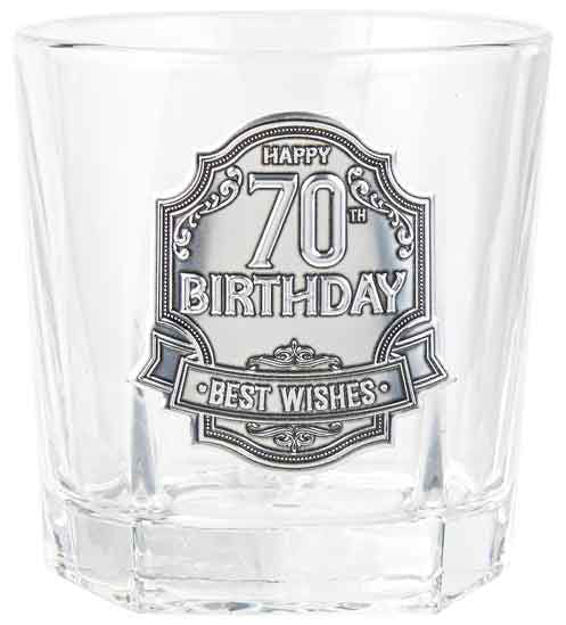 70 BADGE WHISKY GLASS