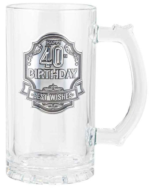 40 BADGE BEER STEIN