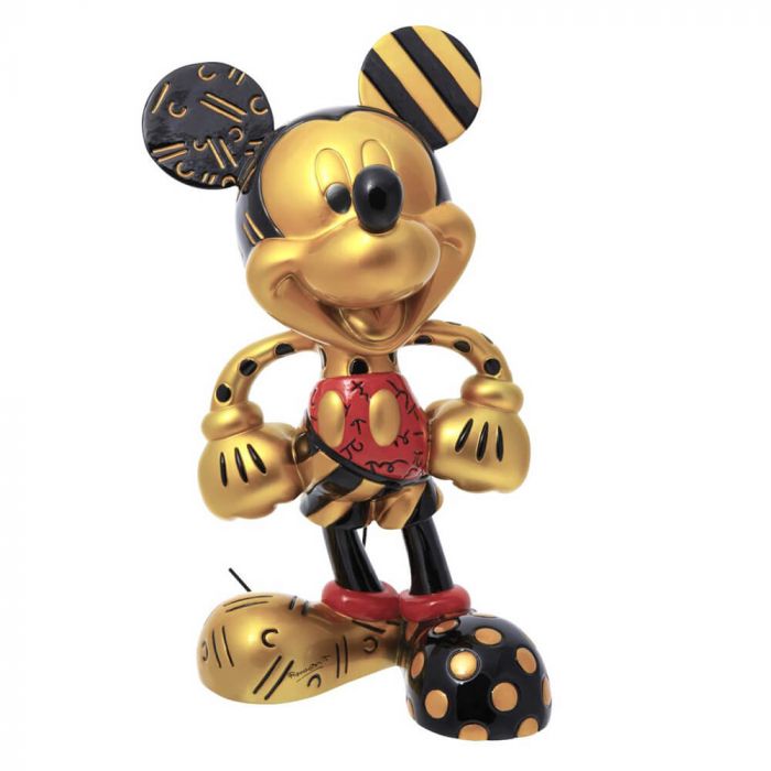DISNEY BY BRITTO- NUMBERED LIMITED EDITION METALLIC GOLD & BLACK MICKEY MOUSE