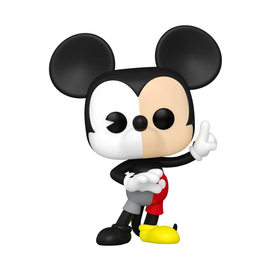 Disney 100th - Mickey Mouse (Split Colour) US Exclusive Pop! Vinyl [RS]