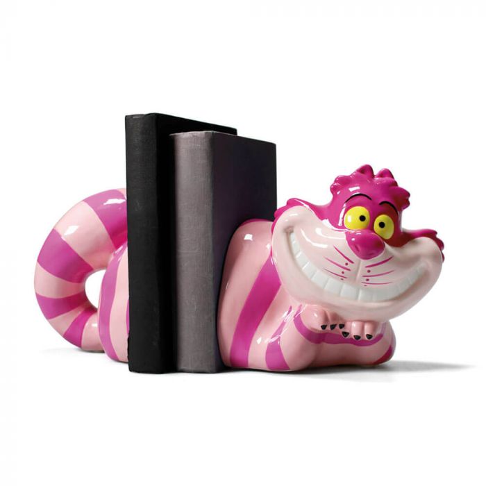 DISNEY BOOKENDS & MONEY BANK: ALICE IN WONDERLAND (CHESHIRE CAT)