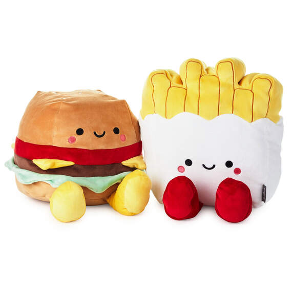 Large Better Together Burger and Fries Magnetic Plush