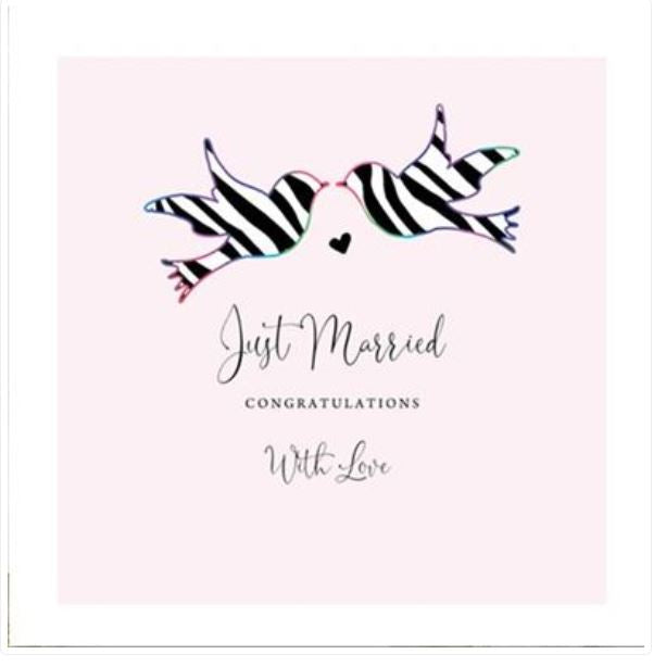 Just Married Greeting Card