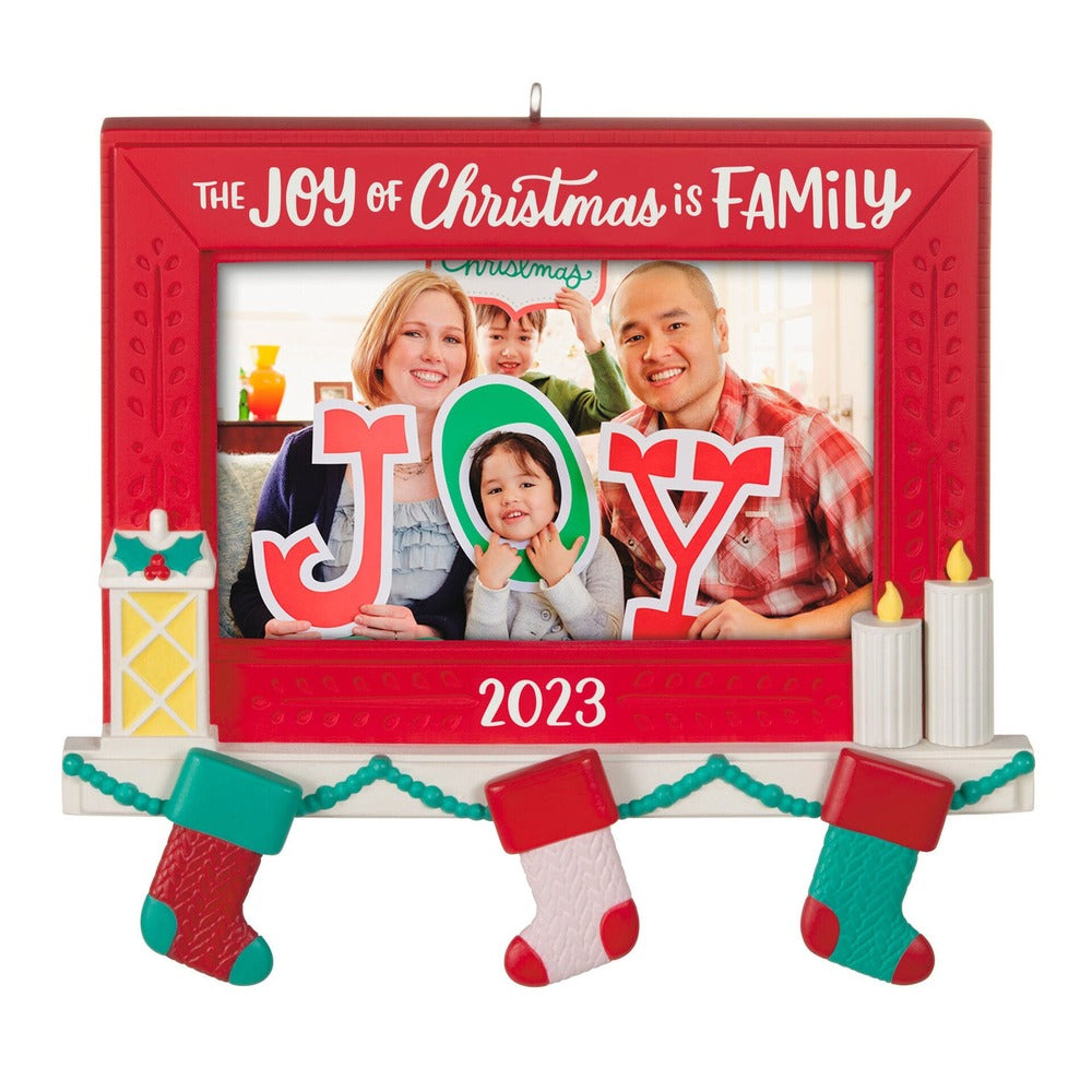 2023 Hallmark Keepsake Ornament Family Joy Photo Frame