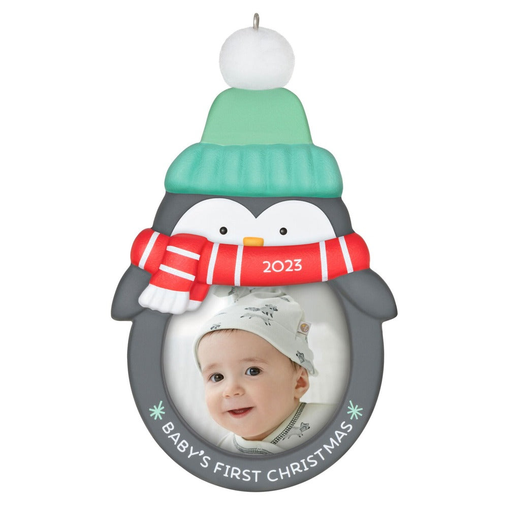 2023 Hallmark Keepsake Ornament Baby's First Christmas Photo Frame