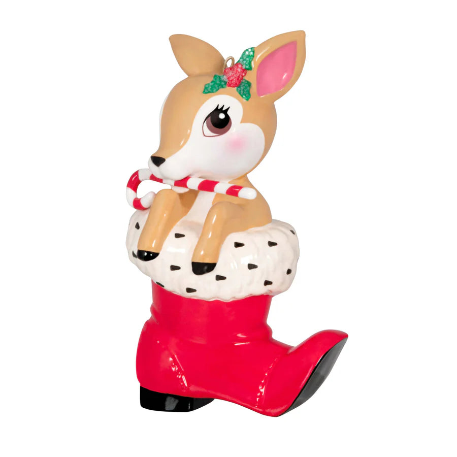 (Wishlist) Hallmark 2024 Keepsake — Vintage Reindeer Porcelain Ornament