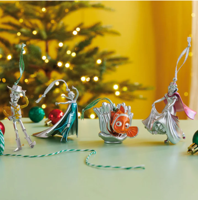 Disney 100 Years of Wonder Pixar and Princesses, Set of 4 - 2023 Hallmark Keepsake Christmas Ornament