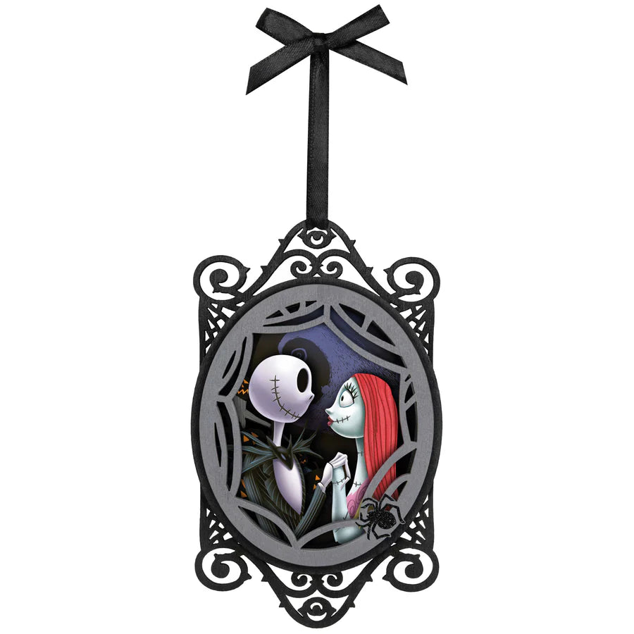 Hallmark 2024 Keepsake — Disney Tim Burton's The Nightmare Before Christmas Jack and Sally Papercraft Ornament