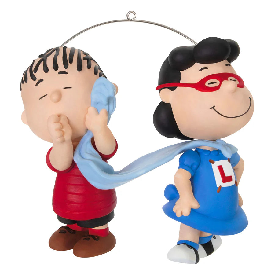 (Wishlist)Hallmark 2024 Keepsake — The Peanuts® Gang Super Lucy and Linus Ornament