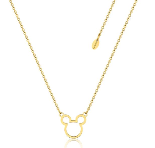 ECC MICKEY MOUSE OUTLINE NECKLACE (GOLD)
