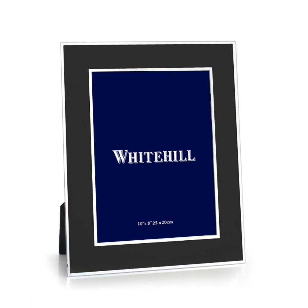 Whitehill Frames - Faux Silver Edge Matte Black Finish Frame, 20cm x 25cm