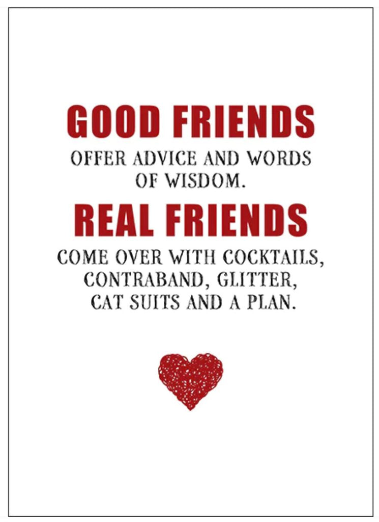 GOOD FRIENDS RUDE FRIENDSHIP CARD