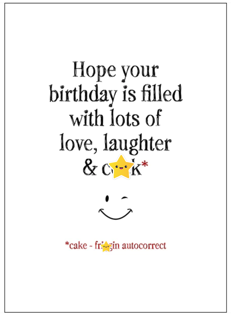 LOVE, LAUGHTER & C**K RUDE BIRTHDAY CARD