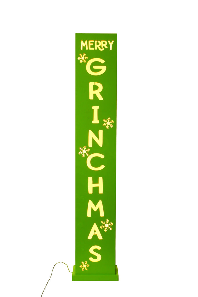 (Pre Order) Merry Grinchmas Post 120cm