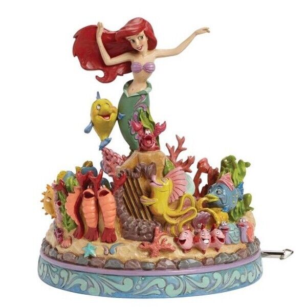 Jim Shore The Little Mermaid Ariel Under the Sea 25th Anniversary Musical Statue