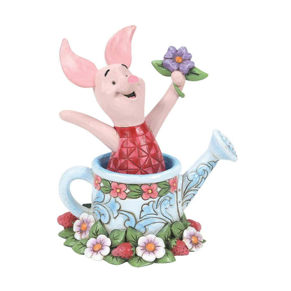 Jim Shore Disney Traditions: Piglet In Watering Can Figurine