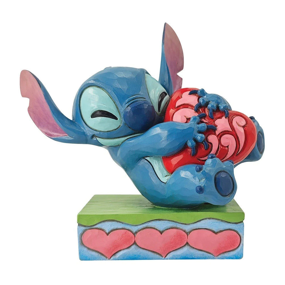 Jim Shore Disney Traditions: Stitch Hugging Heart Figurine
