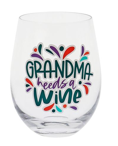 GRANDMA NEEDS A WINE STEMLESS WINE