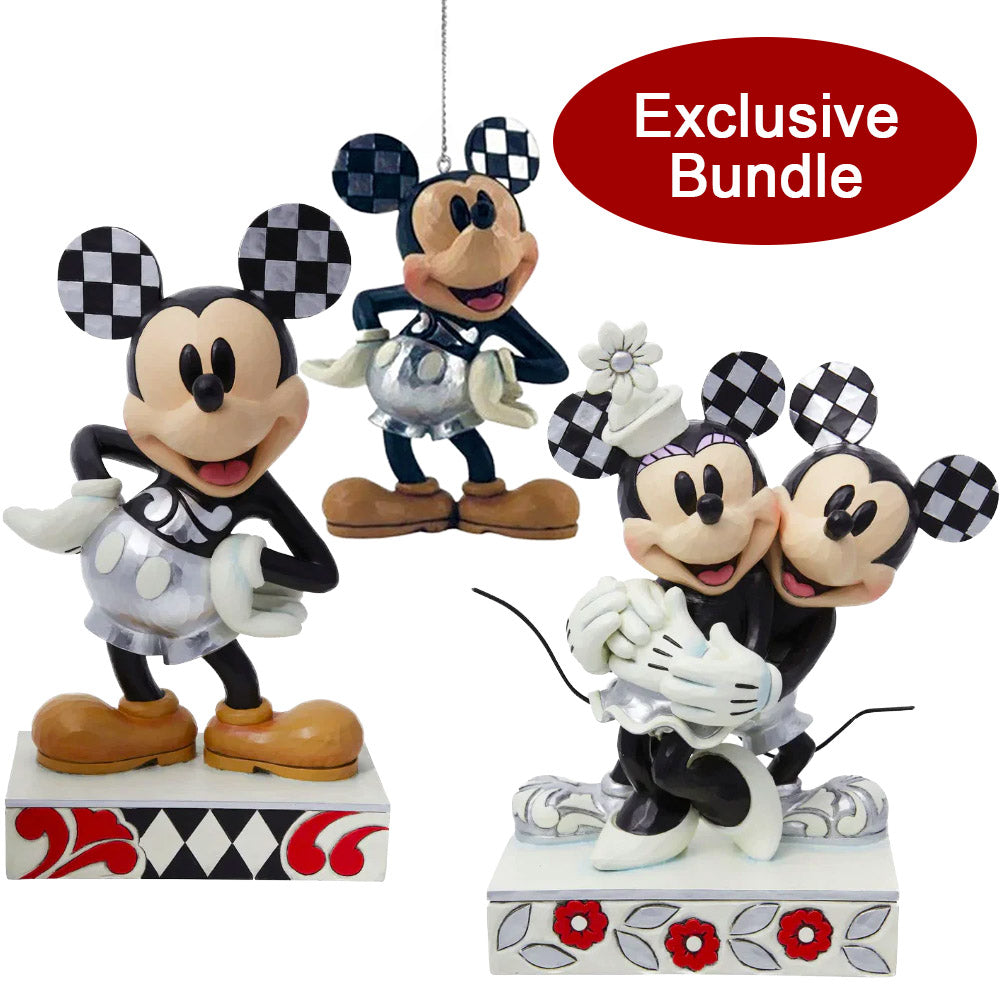 Disney Traditions 100 Years Of Wonder - Mickey And Minnie EXCLUSIVE BUNDLE