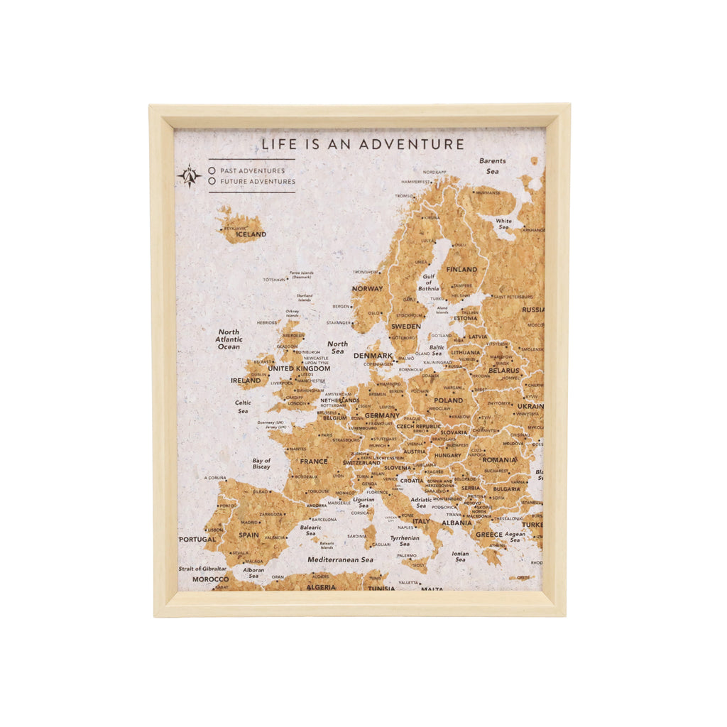 Splosh Travel Board Europe Map Desk