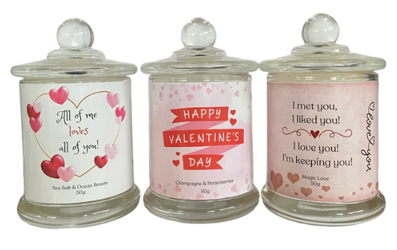 Valentine's Day Candle Gift Box Set