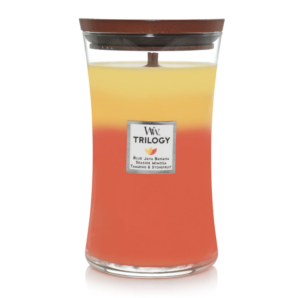 WoodWick Candles- Tropical Sunrise Trilogy Large